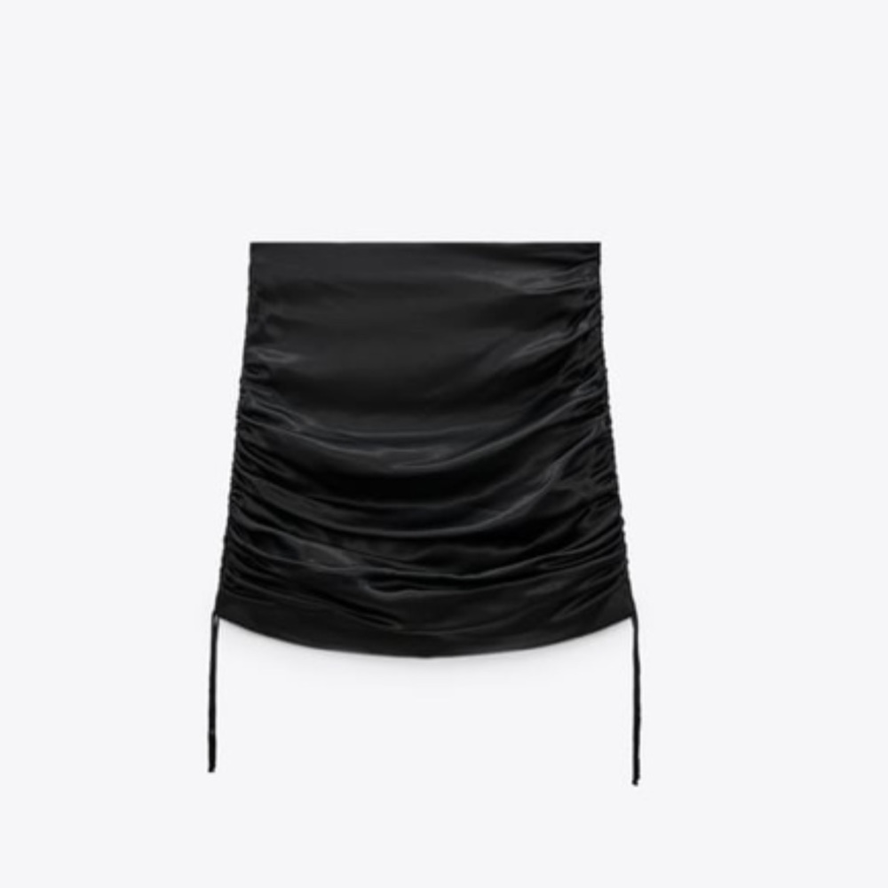 ZARA- satin effect mini skirt